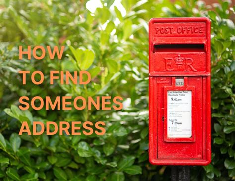 How to Find a Person's Address .